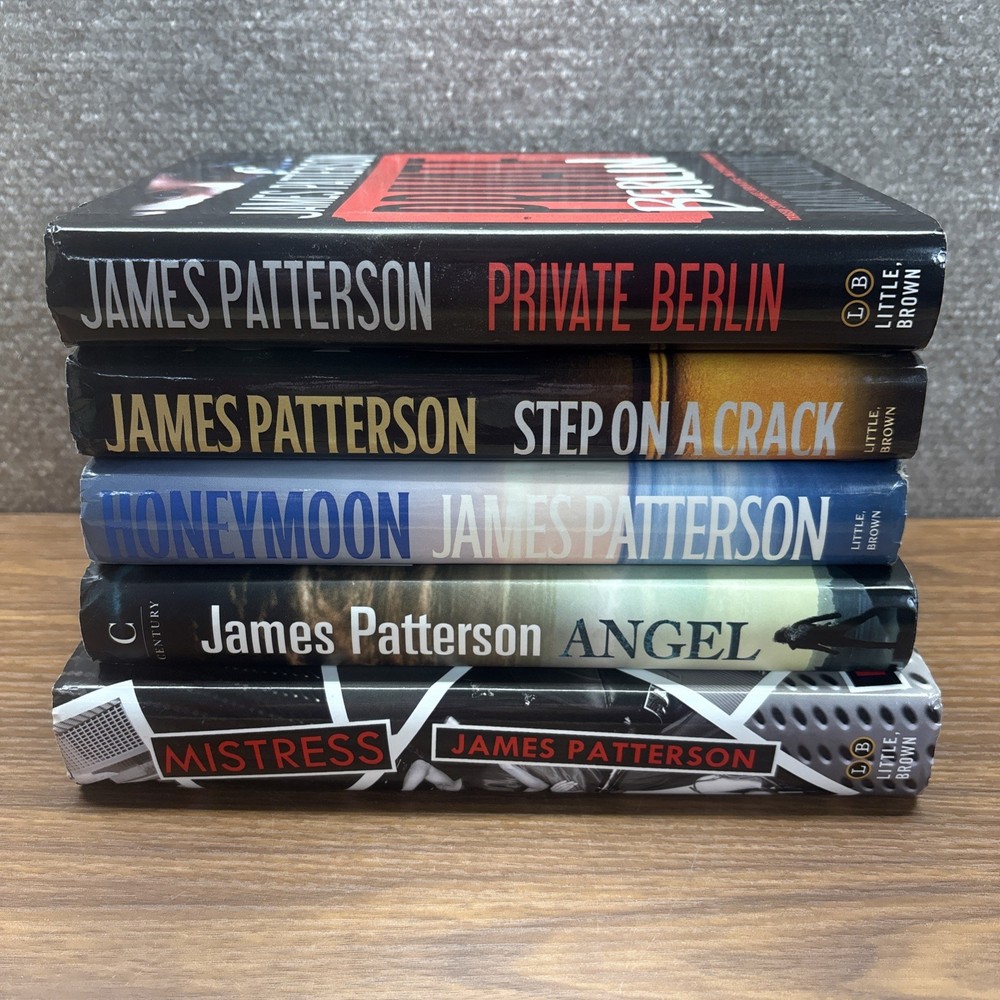 James Patterson Book Bundle Of 5 Mixed Books Fiction Crime Thriller Hardback