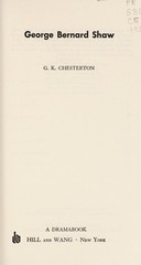 George Bernard Shaw. G. K. Chesterton