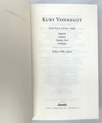 Kurt Vonnegut Novels Short Stories 1950-1985 Library of America HC 3 Vol Set