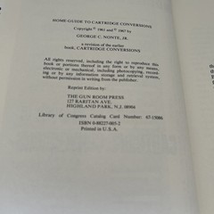 THE HOME GUIDE TO CARTRIDGE CONVERSIONS, 1967 SECOND EDITION, GEORGE C NONTE JR