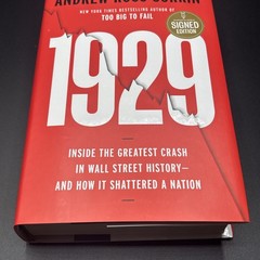 1929 SIGNED BY ANDREW ROSS SORKIN HARDCOVER NEWEST BOOK NEW