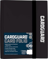 Trading Card Pro-Folio, 9-Pocket Side-Loading Pages, Holds 360 Cards, Black