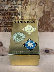 Vintage Gold Foil Boxed Set 4 book J.R.R. Tolkien Hobbit Lord Of The Rings 1-3