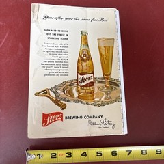1952 Nebraska Storz Beer Cookbook 6.5×9 inches 276 pages full index.