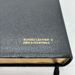 1999 Zondervan NASB STUDY BIBLE Black Bonded Leather D Red Letter USA