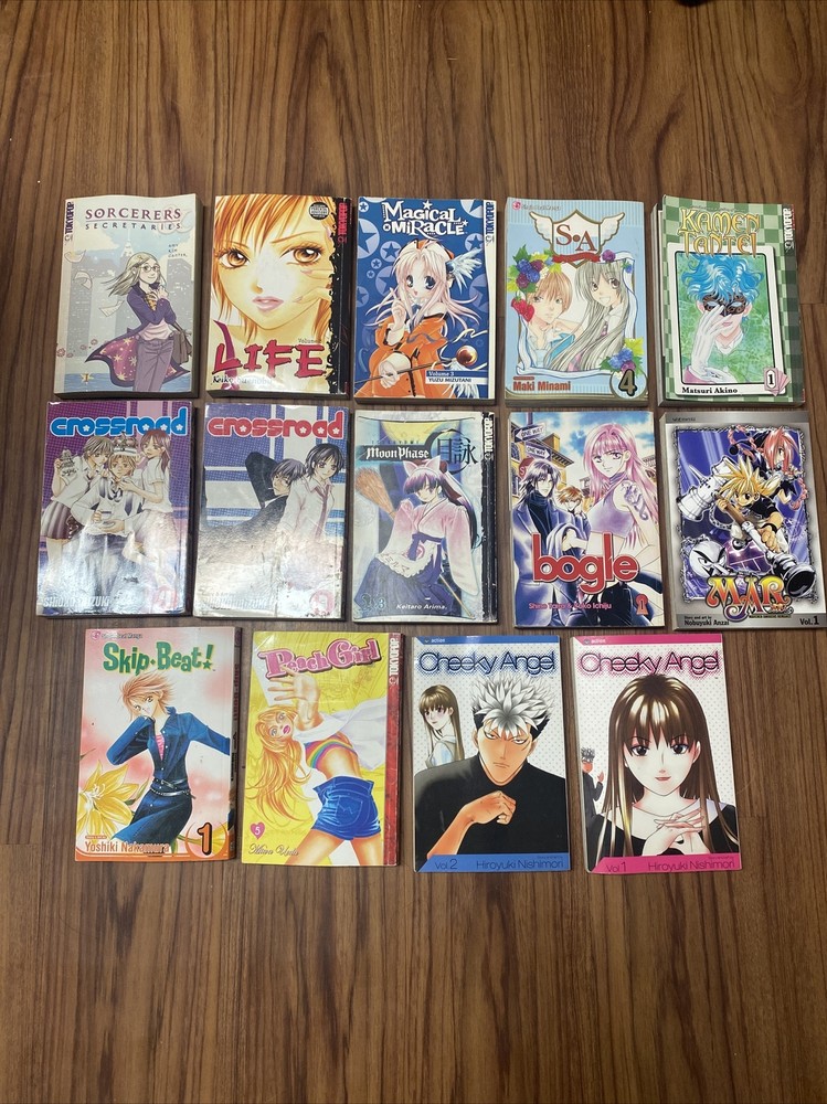 Assorted Lot Bundle Of ANIME MANGA BOOKS VARYING CONDITION LOT OF 14