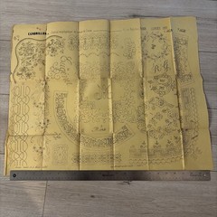 Rare Antique French Embroidery Pattern Sheet – Cendrillon Journal (February1858)