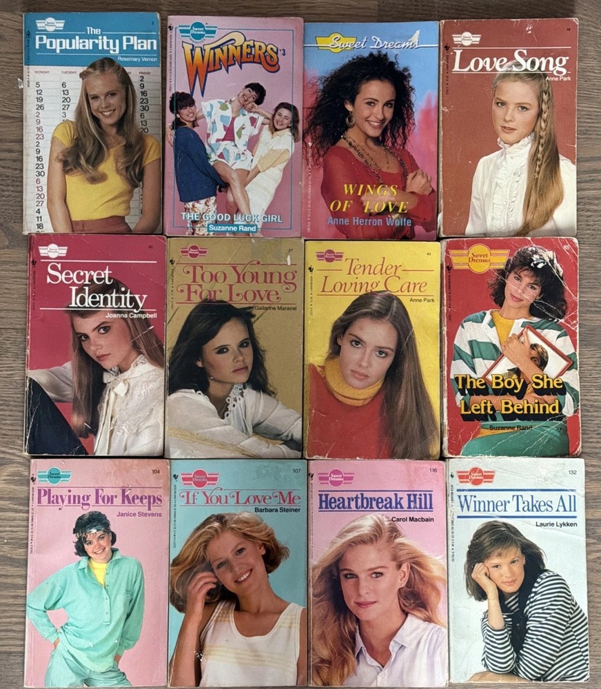 Sweet Dreams Teen Romance Lot Of 12 Books – 1980s YA Romance Fiction Paperback