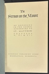 1934 The Sermon On The Mount The Gospel According To St Matthew Flexi-HC Booklet