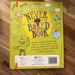 Never get bored book, USBorne, Good Book