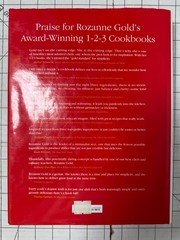 Cooking 1-2-3 : 500 Fabulous Three-Ingredient Recipes by Rozanne Gold SIGNED HC