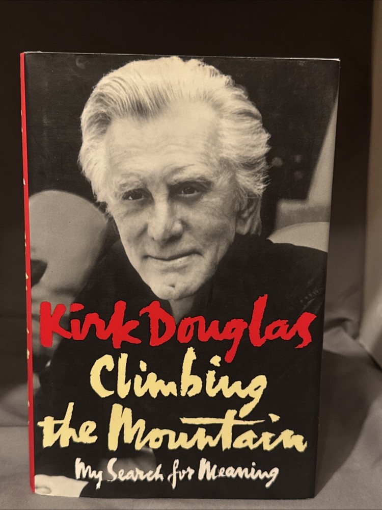 [SIGNED w/ COA] Climbing The Mountain | Kirk Douglas (1997) HCDJ *NM – 9.4*