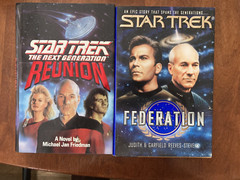 Lot of 2 Star Trek Books Hard Back, DJ, Good Condition-Free Shipping