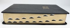 King James Study Bible – Black Bonded Leather – Gilded-Gold Page Edges – Nelson