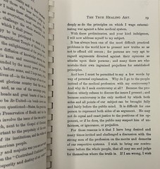 True Healing Art R. T. Trall Lecture Vintage Health Research Publication Book