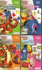 Winnie the Pooh – Learning Educational Flash Cards ( Set of 4 Decks)
