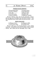 1913 Fifty Two Sunday Dinners Cook Book 191 Pages