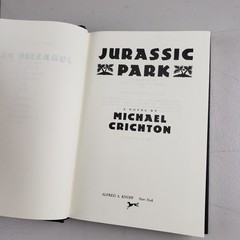 Jurassic Park Michael Crichton 1990 Hardcover Knopf Borzoi Book SciFi