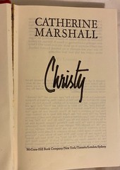 Christy by Catherine Marshall 1967 First Edition 1st Printing