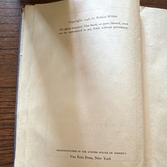 Bright Feather by Robert Wilder, Hardcover, G.P. Putnam’s Sons, 1948, Inscribed