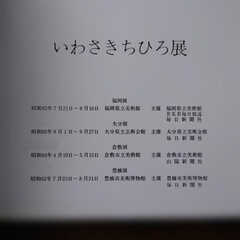Chihiro Iwasaki Catalog Brochure 1988 Large 9.9×10.2in Art Exhibition Book 175p