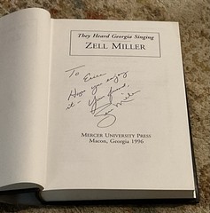 They Heard Georgia Singing by Zell Miller Signed AUTOGRAPHED GA Artist Stories