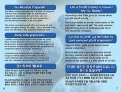 ENGLISH/SPANISH/KOREAN, 3 Language Tracts-Pack of 40 in 4 Covers, 24 Pages Each