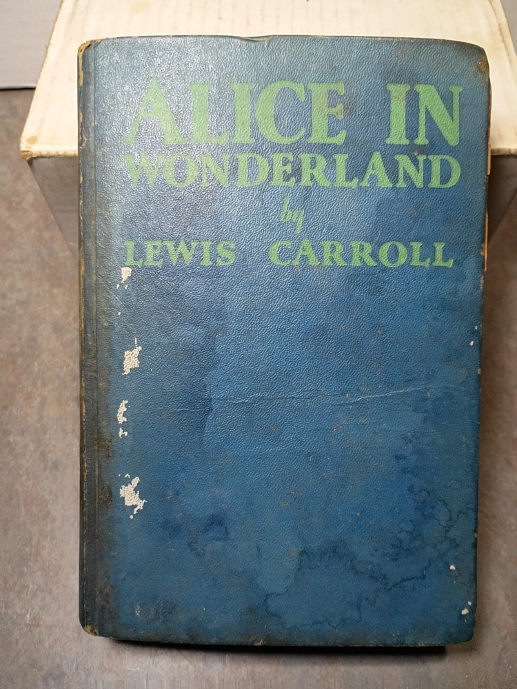 Alice in wonderland early hard cover book Lewis Carroll 297 pages