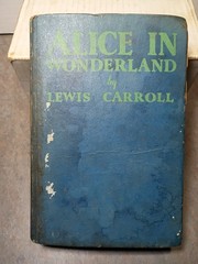 Alice in wonderland early hard cover book Lewis Carroll 297 pages