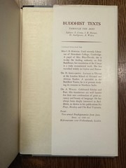 Buddhist Texts through the Ages – Conze, Horner, Snellgrove, Waley HC/DJ 1954