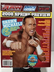 WWE Magazine Shawn Michaels Special Issue 2008 Spring Preview Raw ECW Smackdown