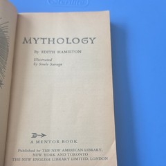 Edith Hamilton Mythology (A Mentor Book) PB Reprint Illus Steele Savage