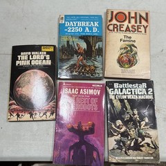 Lot of 21 Vintage Sci-Fi Paperbacks 1970s Space Fantasy Books Star Trek Book Lot