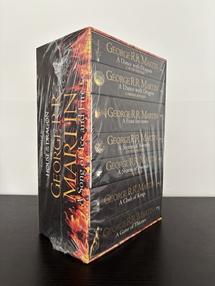 Game of Thrones A Song of Ice and Fire Complete 7 Hardcover Book Box Set Sealed