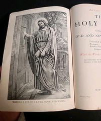 Holy Bible Red Letter Edition KJV National Bible Press Pocket Tabbed VTG