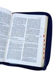 Biblia Latinoamérica de Lujo Letra Grande – Edición Pastoral Cierre Indice Azul