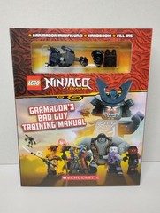 LEGO Ninjago: Hardcover Garmadon’s Bad Guy Training Manual With Minifigure NOS