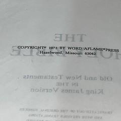 Holy Bible Concordance KJV Red Letter Edition 1973 Burgundy Word Aflame Press
