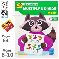 3rd 4th Grade Math Workbooks Multiplication & Division Practice Books Ages 8 10