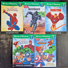 5 Reader Lot Disney World of Reading Books Readers Level 1 Free Shipping
