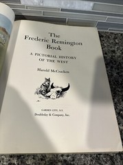 HCDJ 1966 THE FREDERIC REMINGTON 1ST EDITION HAROLD McCRACKEN HISTORY OF WEST