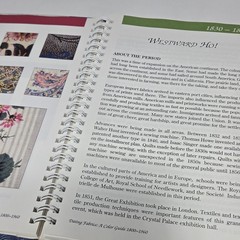 Dating Fabrics A Color Guide 1800-1960 Eileen Jahnke Trestain Spiral HC Book
