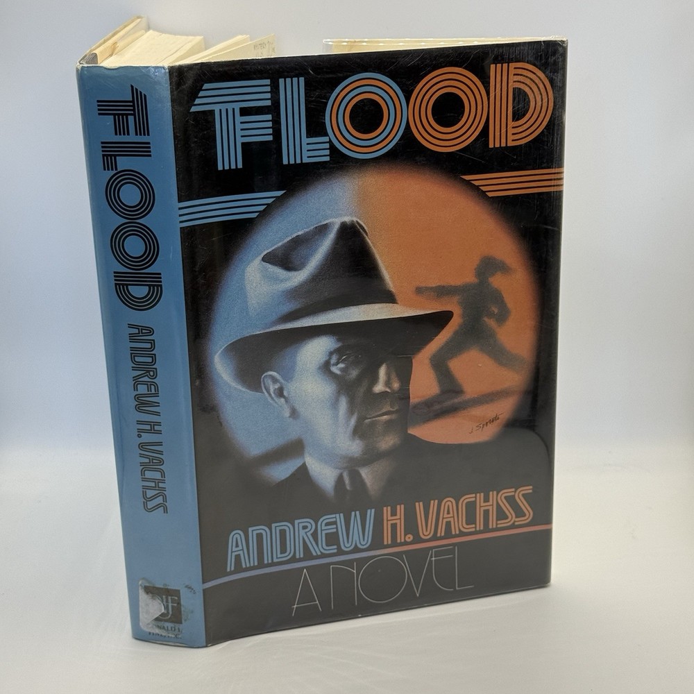 Flood by Andrew Vachss (1985, HCDJ) TRUE 1st ed 1st print