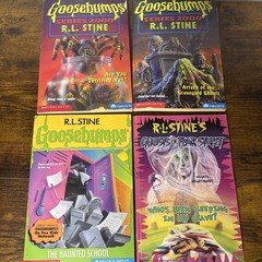 Lot Of 4 R.L. Stine Books See Photos For Titles In Good Condition See Photos