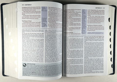 KJV Study Bible Black Genuine Leather Full Color Edition Indexed King James VG