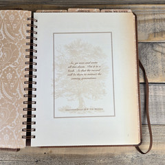Our Family History A Keepsake Journal Faux Leather-Bound Family Tree Religious