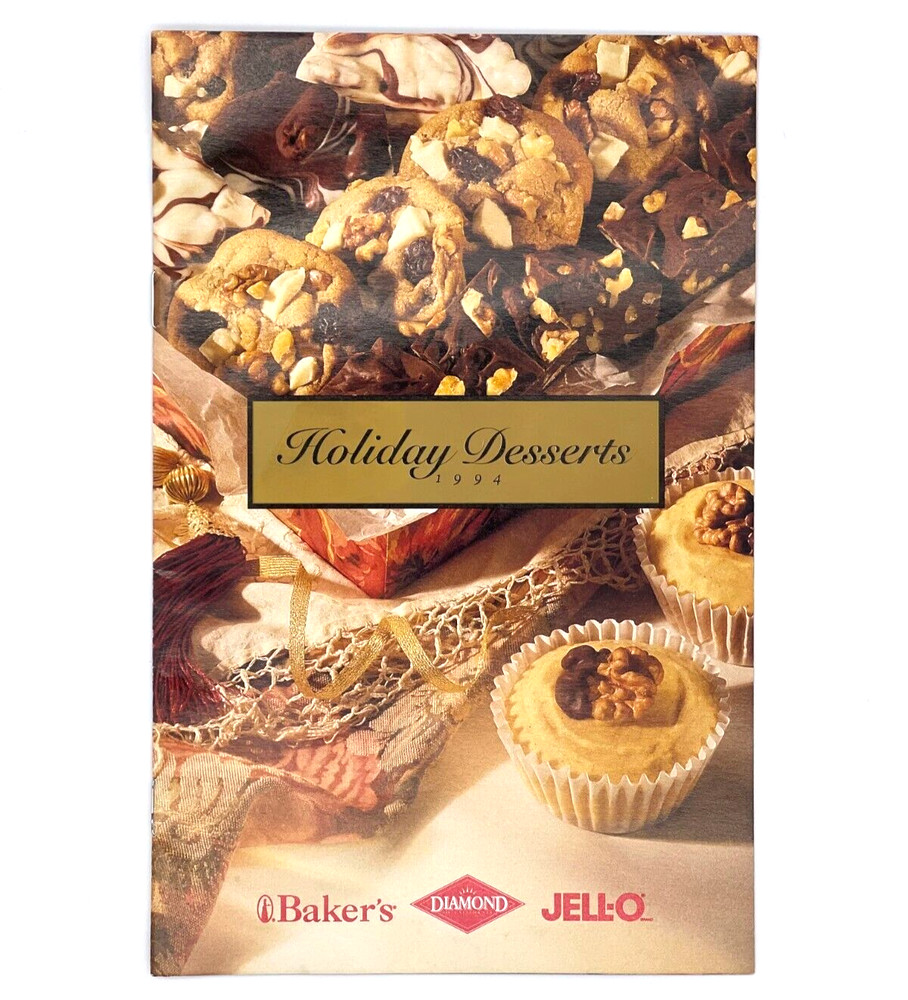 Kraft Holiday Desserts Recipes Cookbook Baker’s Diamond Jello VTG 1994-14 pages