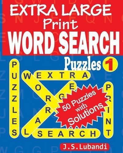 J S Lubandi EXTRA LARGE Print WORD SEARCH Puzzles (Paperback)