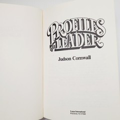 Profiles of a Leader Book Cornwall 1980 Vintage Christian Leadership Self-Help