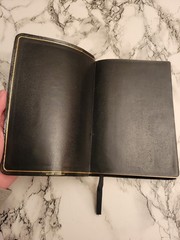 Vintage Holman Holy Bible Black French Morocco Leather Gold Red Letter Regal